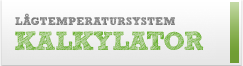 Kalkylator f&ouml;r l&aring;gtemperatursystem