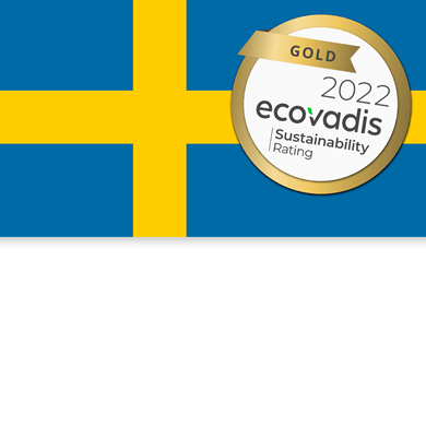 Hållbarhetsbetyg Purmo Sweden EcoVadis guld