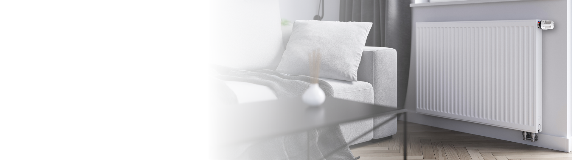 panel radiator in a living room