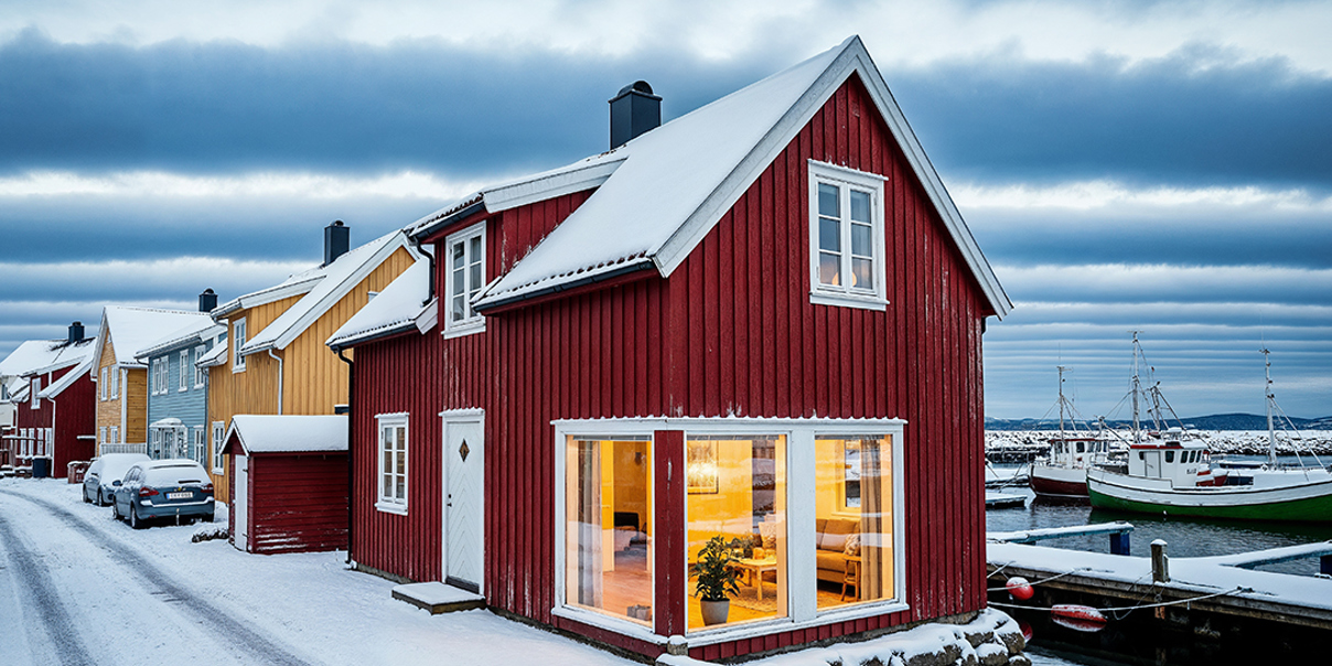 Uppvärmning av fritidshus på vintern