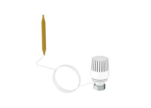 Self acting thermostat