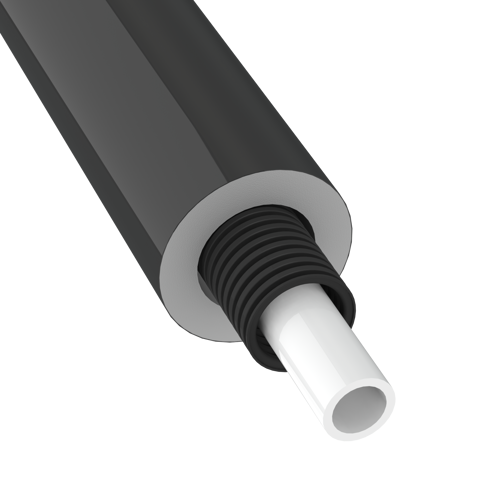 Plastic pipe PiP with insulation