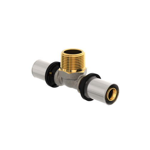 Cleverfit Radial Tee Male Brass