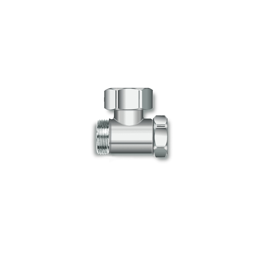 Angled shut-off valve SV