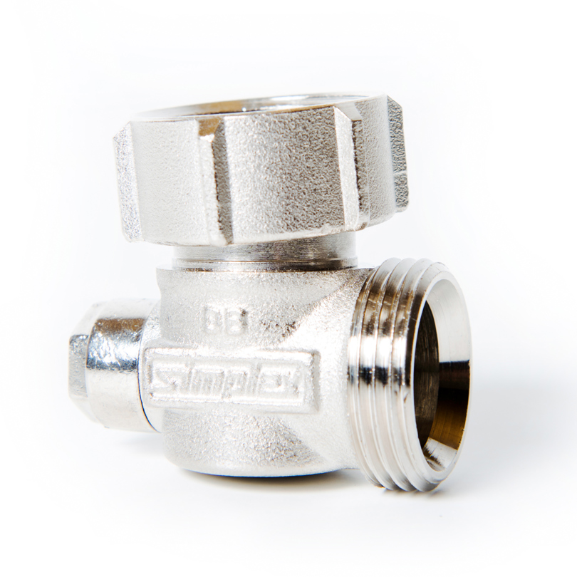 Angled shut-off valve G3/4 - G3/4