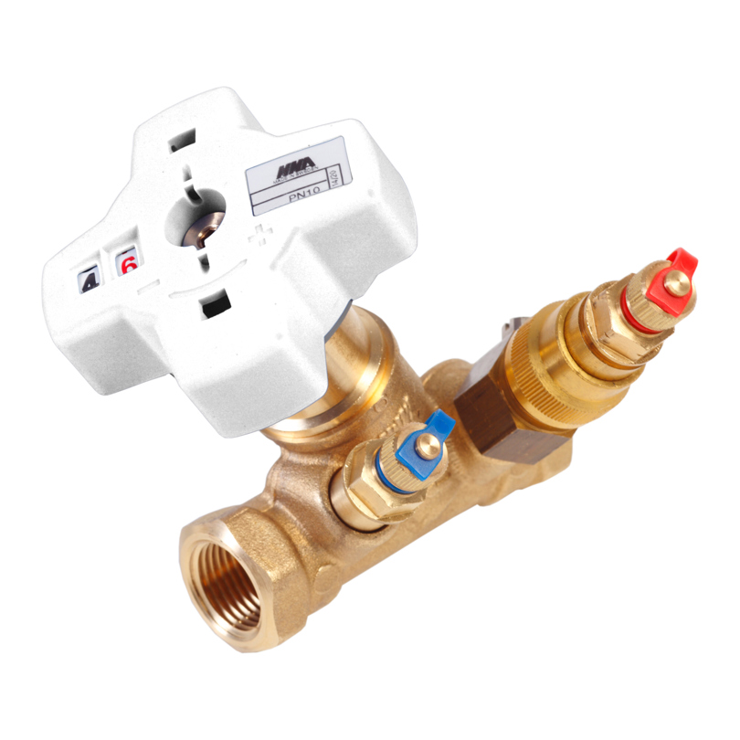 Balancing valve Evobalance with drain valve
