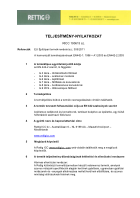 TELJESÍTMÉNY-NYILATKOZAT