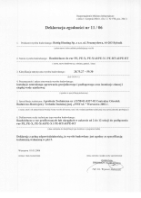 Deklaracja Zgodności na rozdzielacze PURMO