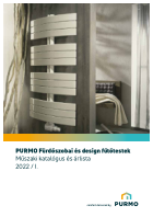 RÉGI, már nem érvényes!!! - Fürdőszobai és design fűtőtestek - Műszaki katalógus és árlista 2022 / I.