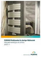 Purmo design radiátorok műszaki katalógus és árlista 2023/I (január 1-től)